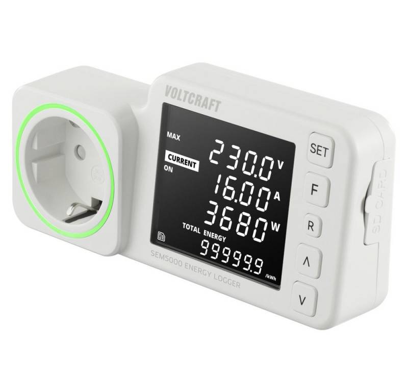 VOLTCRAFT Energiekostenmessgerät VOLTCRAFT SEM5000 Energiekosten-Messgerät Kostenprognose, Alarmfunktio, SEM5000 VOLTCRAFT Energiekostenmessgerät VOLTCRAFT SEM5000 Energiekosten-Messgerät Kostenprognose, Alarmfunktio, SEM5000 von VOLTCRAFT