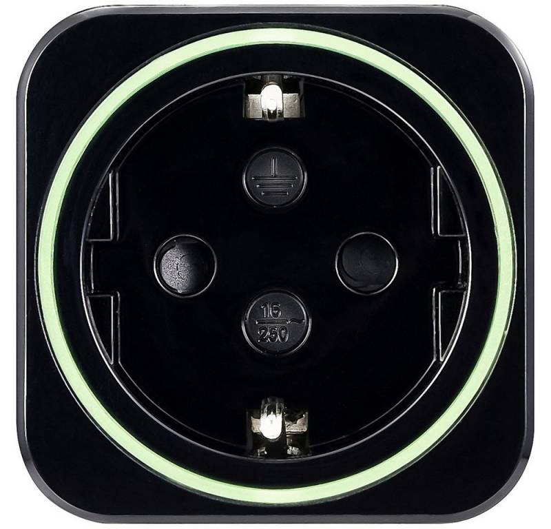 VOLTCRAFT Energiekostenmessgerät VOLTCRAFT SEM6500 BLACK Energiekosten-Messgerät inkl. Funksteckdose, D, SEM6500 BLACK von VOLTCRAFT