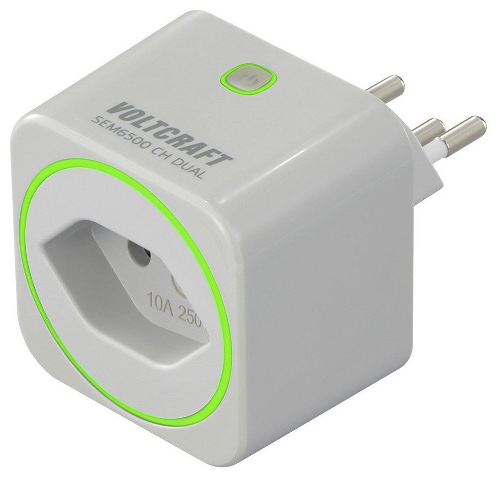 VOLTCRAFT Energiekostenmessgerät VOLTCRAFT SEM6500 CH DUAL Energiekosten-Messgerät inkl. Funksteckdose, SEM6500 CH DUAL von VOLTCRAFT