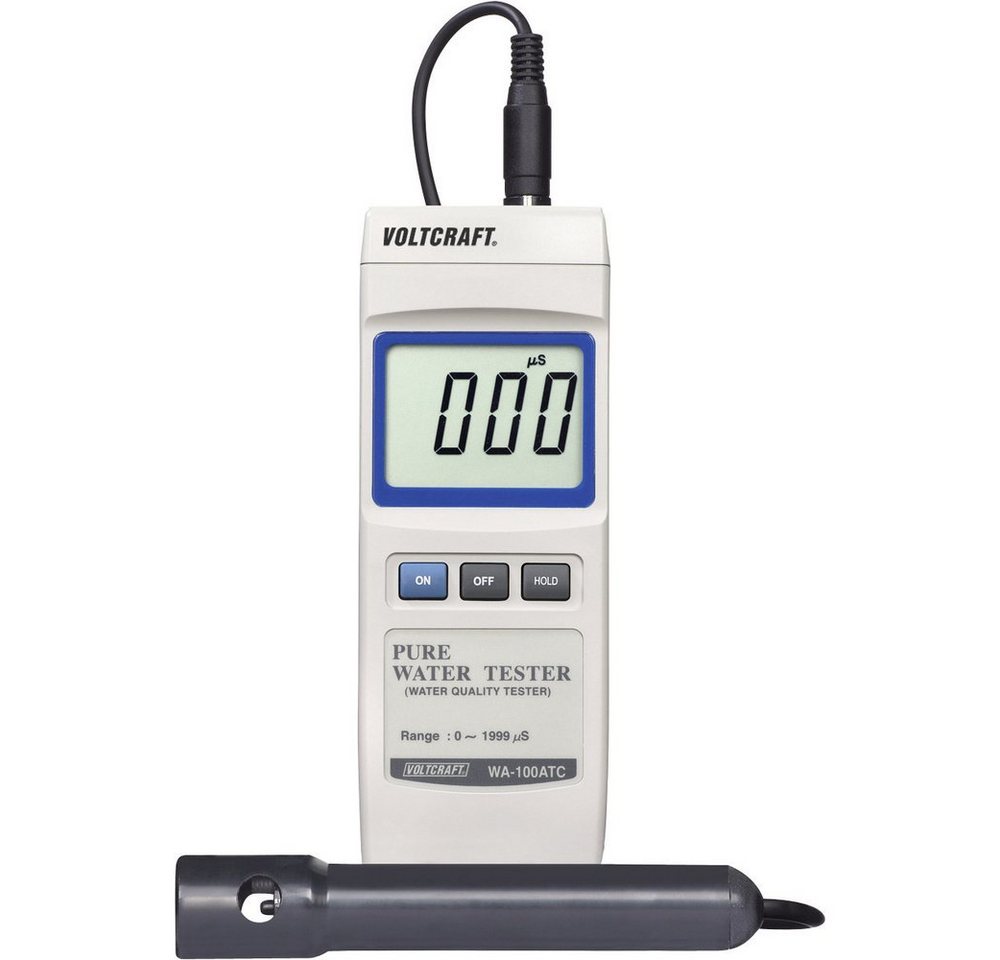 VOLTCRAFT Feuchtigkeitsmesser Leitfähigkeits-Messgerät VOLTCRAFT WA-100 ATC 3 % 0 - 1999 µS kalibrie von VOLTCRAFT