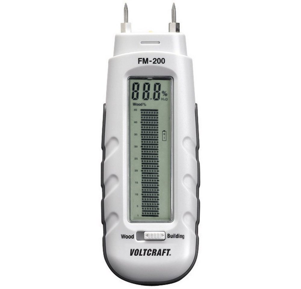 VOLTCRAFT Feuchtigkeitsmesser VOLTCRAFT FM-200 Materialfeuchtemessgerät Messbereich Baufeuchtigkeit von VOLTCRAFT