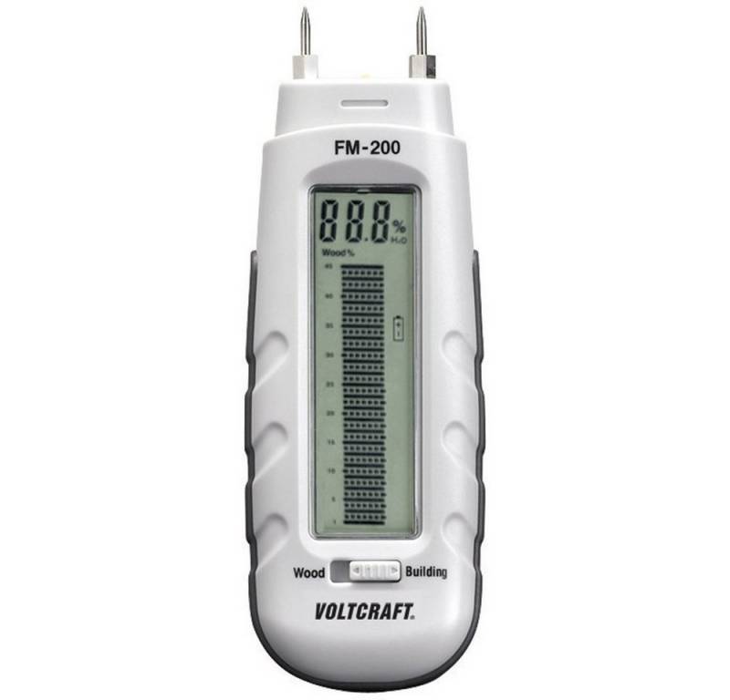 VOLTCRAFT Feuchtigkeitsmesser VOLTCRAFT FM-200 Materialfeuchtemessgerät Messbereich Baufeuchtigkeit von VOLTCRAFT