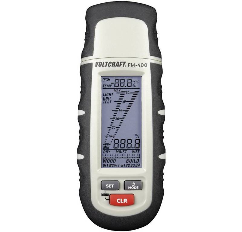 VOLTCRAFT Feuchtigkeitsmesser VOLTCRAFT FM-400 Materialfeuchtemessgerät Messbereich Baufeuchtigkeit von VOLTCRAFT