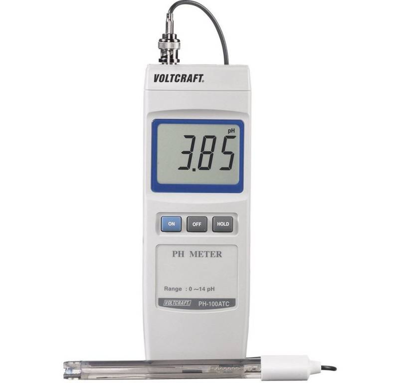 VOLTCRAFT Feuchtigkeitsmesser VOLTCRAFT PH-100 ATC pH-Messgerät von VOLTCRAFT