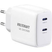 VOLTCRAFT UC-2XCX001 USB-Ladegerät 65W Innenbereich Ausgangsstrom (max.) 3.25A 2 x USB-C® GaN von VOLTCRAFT