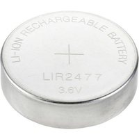 VOLTCRAFT Knopfzellen-Akku LIR 2477 Lithium 180 mAh 3.6V 1St. von VOLTCRAFT