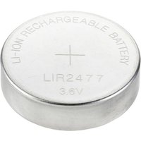 VOLTCRAFT Knopfzellen-Akku LIR 2477 Lithium 180 mAh 3.6V 1St. VOLTCRAFT Knopfzellen-Akku LIR 2477 Lithium 180 mAh 3.6V 1St. von VOLTCRAFT
