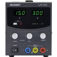 VOLTCRAFT LPS1153 Labornetzgerät, einstellbar 0 - 15 V/DC 0 - 3A 45W Anzahl Ausgänge 1 x VOLTCRAFT LPS1153 Labornetzgerät, einstellbar 0 - 15 V/DC 0 - 3A 45W Anzahl Ausgänge 1 x von VOLTCRAFT
