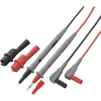 Voltcraft - MS-2 Sicherheits-Messleitungs-Set Lamellenstecker 4 mm Prüfspitze Schwarz, Rot 1 Set von VOLTCRAFT
