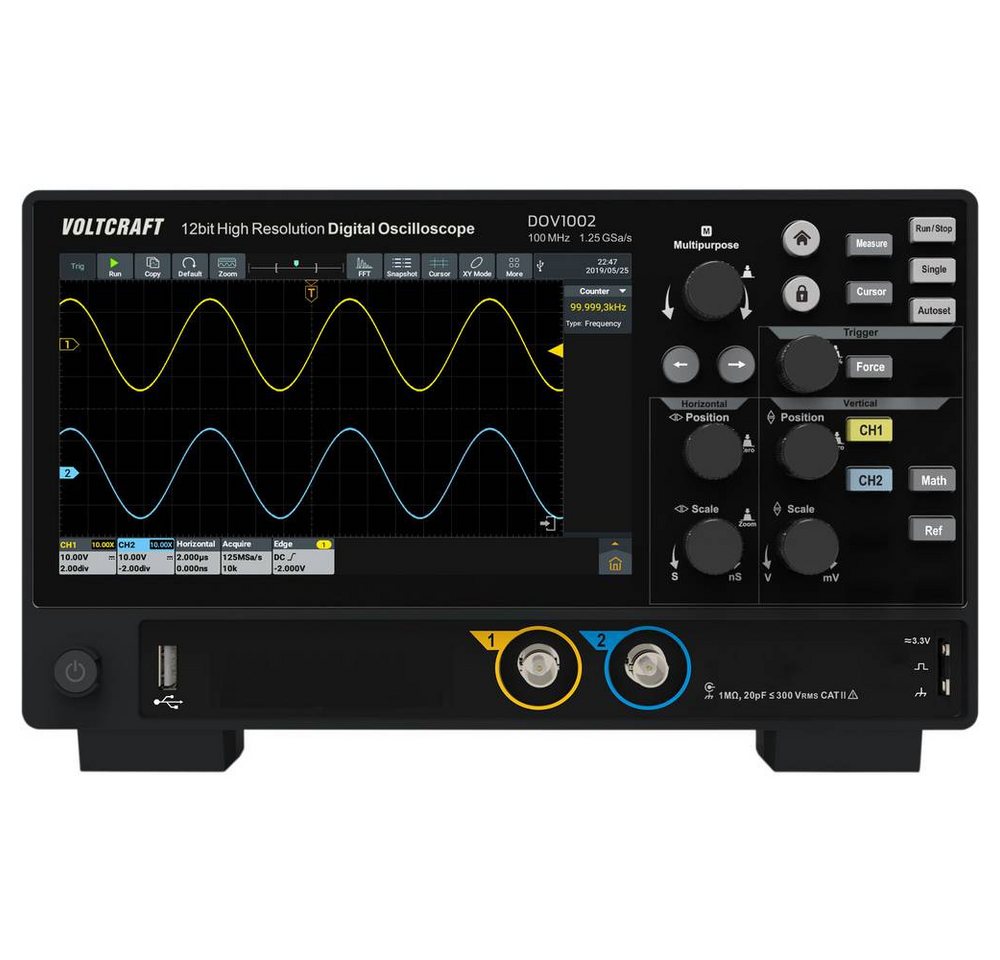 VOLTCRAFT Multimeter 100 MHz 2-Kanal 12 Bit von VOLTCRAFT