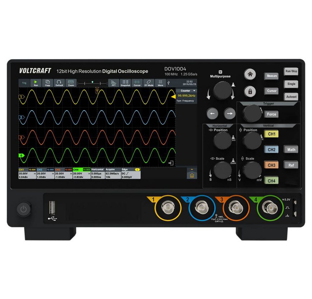 VOLTCRAFT Multimeter 100 MHz 4-Kanal 12 Bit VOLTCRAFT Multimeter 100 MHz 4-Kanal 12 Bit von VOLTCRAFT
