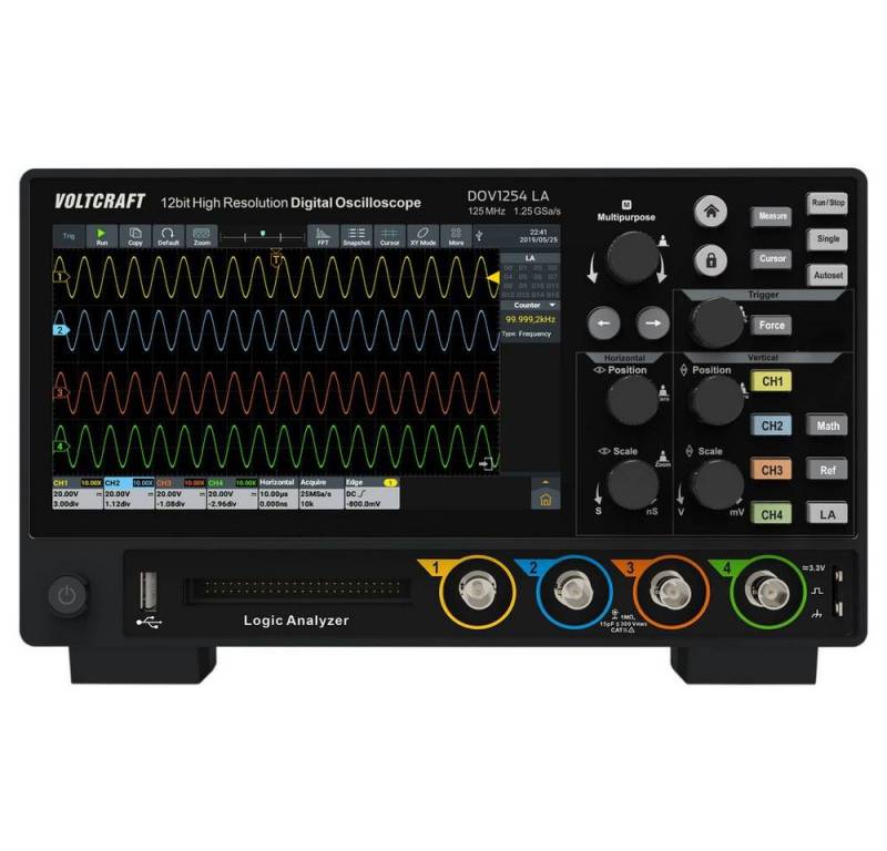 VOLTCRAFT Multimeter 125 MHz 4-Kanal 12 Bit von VOLTCRAFT