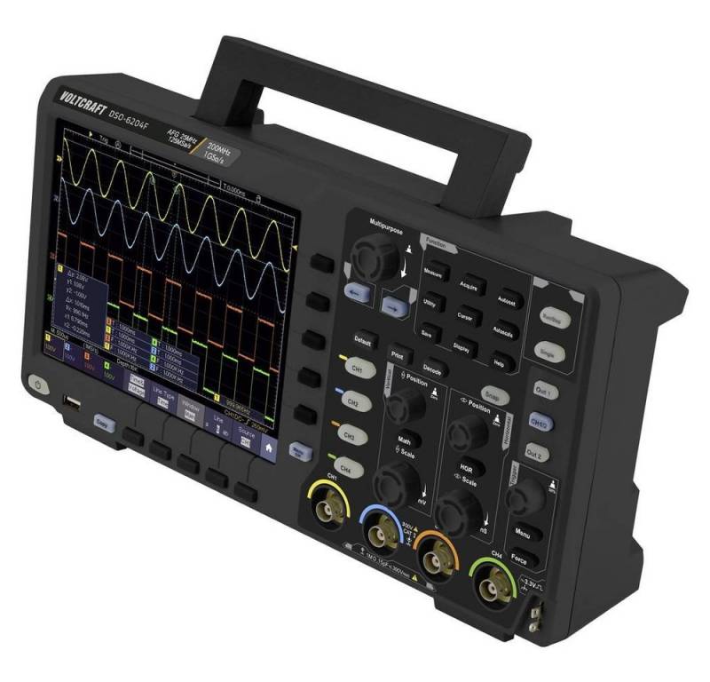 VOLTCRAFT Multimeter DIGITAL-OSZILLOSKOP, Digital-Speicher (DSO), Funktionsgenerator von VOLTCRAFT