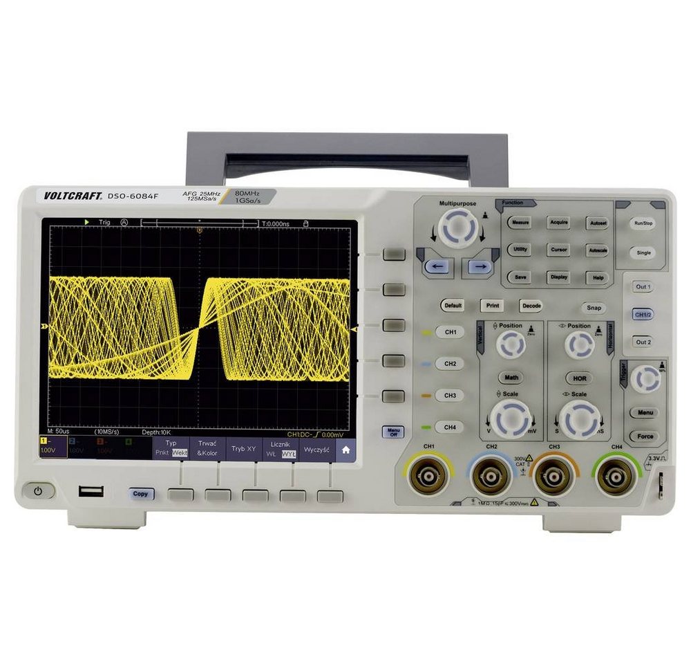VOLTCRAFT Multimeter Digital-Oszilloskop, Digital-Speicher (DSO), Funktionsgenerator von VOLTCRAFT