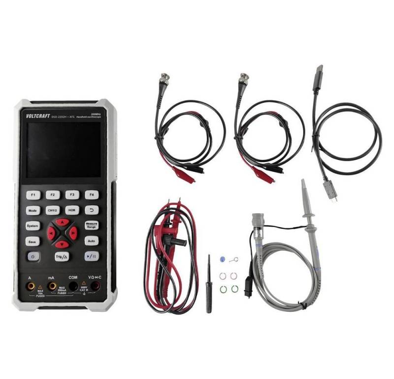 VOLTCRAFT Multimeter Digital Oszilloskop 3 in 1, Handgerät von VOLTCRAFT
