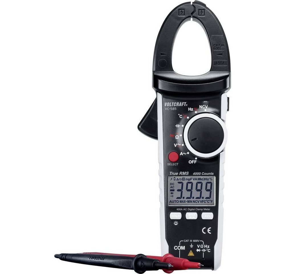 VOLTCRAFT Multimeter Digitales TrueRMS AC-Stromzangen-Multimeter von VOLTCRAFT