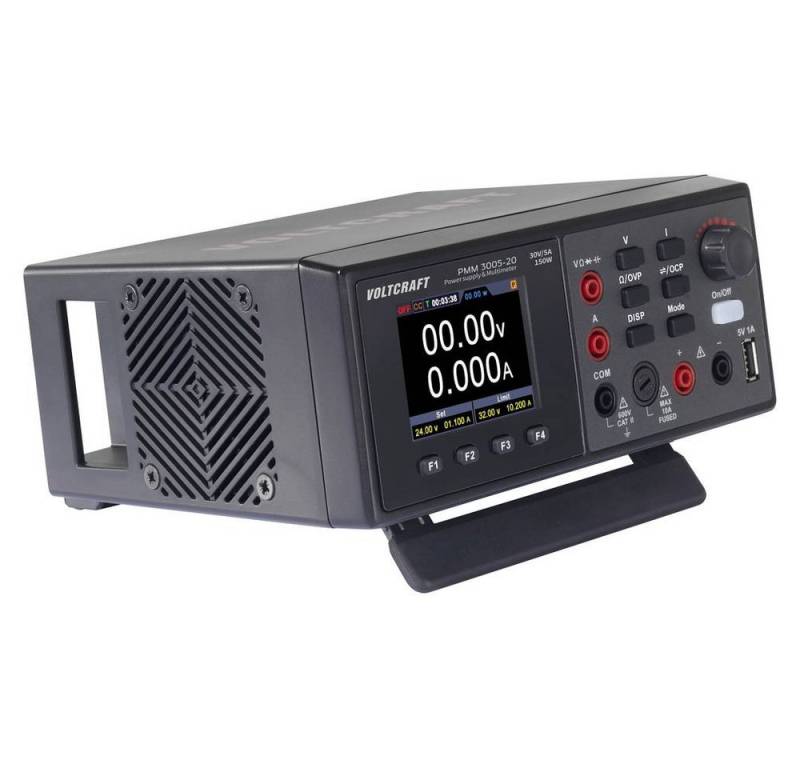 VOLTCRAFT Multimeter Multimeter und Netzteil Kombigerät (2-in-1 von VOLTCRAFT