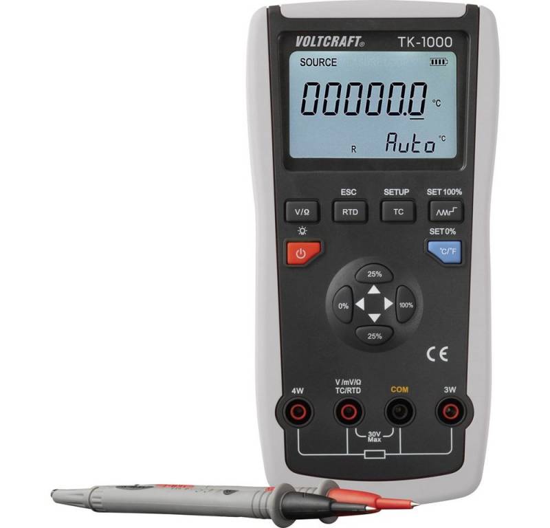 VOLTCRAFT Multimeter VOLTCRAFT TK-1000 Kalibrator Temperatur, Spannung von VOLTCRAFT