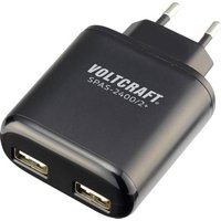 VOLTCRAFT SPAS-2400/2+ USB-Ladegerät 24W Steckdose Ausgangsstrom (max.) 4800mA Anzahl Ausgänge: 2 von VOLTCRAFT