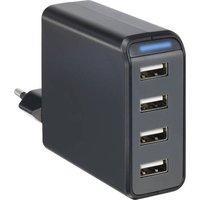 VOLTCRAFT SPAS-4800/4-N USB-Ladegerät 24W Steckdose Ausgangsstrom (max.) 4800mA Anzahl Ausgänge: 4 von VOLTCRAFT