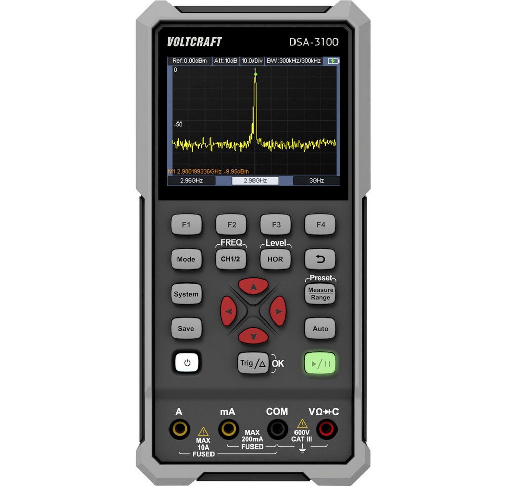 VOLTCRAFT Spannungsprüfer VOLTCRAFT DSA-3100 Hand-Oszilloskop 100 MHz 2-Kanal 500 MSa/s 8 kpts, (DSA-3100) von VOLTCRAFT