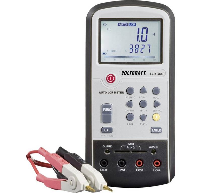 VOLTCRAFT Spannungsprüfer VOLTCRAFT LCR-300 LCR Messbrücke digital CAT I Anzeige (Counts): 200, (LCR-300) von VOLTCRAFT