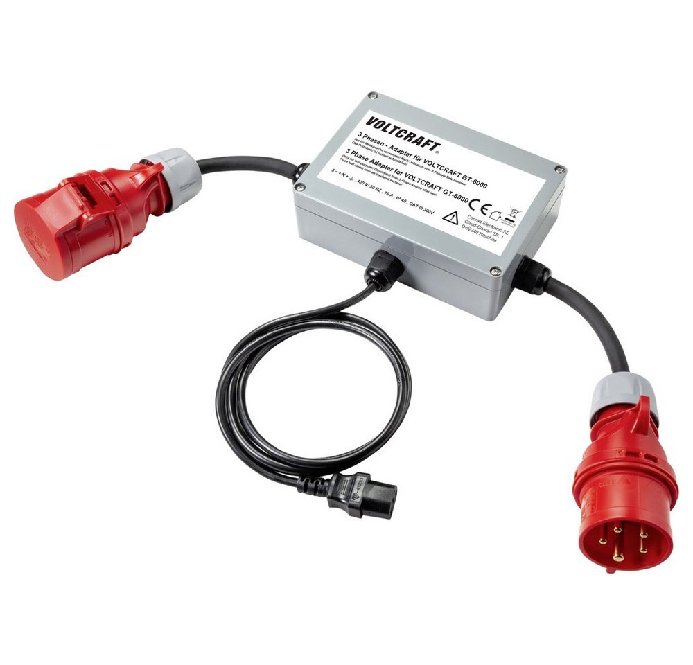 VOLTCRAFT Spannungsprüfer VOLTCRAFT VC GT 6001 16A Messadapter Messadapter 3-phasig CEE 16A  1, (VC GT 6001 16A) von VOLTCRAFT