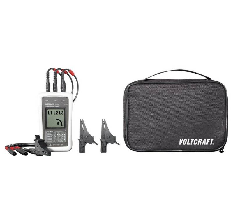 VOLTCRAFT Spannungsprüfer VOLTCRAFT VC35 Drehfeldtester CAT IV 600 V LCD, (VC35) von VOLTCRAFT