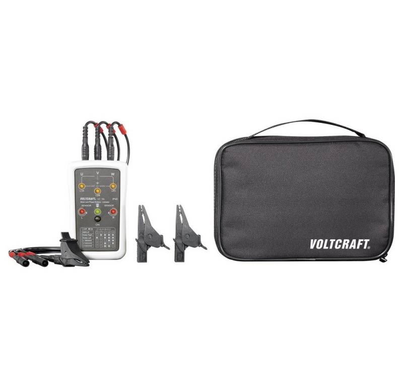 VOLTCRAFT Spannungsprüfer VOLTCRAFT VC36 Drehfeldtester CAT IV 600 V LED, (VC36) von VOLTCRAFT