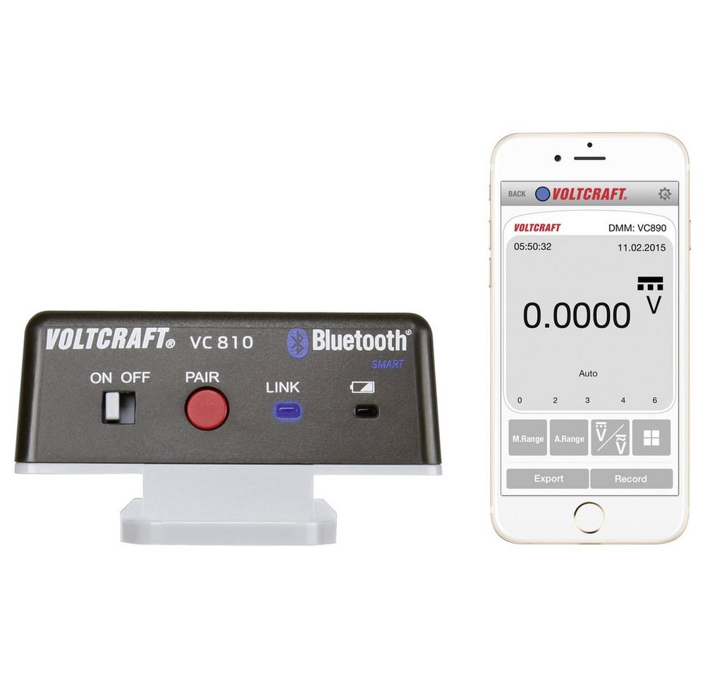 VOLTCRAFT Spannungsprüfer VOLTCRAFT VC810 VC810 Bluetooth®-Adapter 1 St., (VC810) von VOLTCRAFT