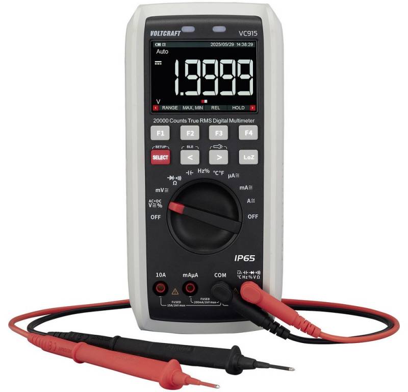 VOLTCRAFT Spannungsprüfer VOLTCRAFT VC915 Hand-Multimeter digital CAT III 1000 V, CAT IV 1000, (VC915) von VOLTCRAFT