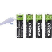 VOLTCRAFT VC-AA1300USB USB-C® Akku x Mignon (AA) Li-Ion 1.5V 1300 mAh von VOLTCRAFT