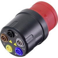 VOLTCRAFT VMA-3L 16 Messadapter CEE-Stecker 16 A 5polig - Buchse 4 mm Dunkelgrau, Rot von VOLTCRAFT