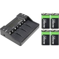 VOLTCRAFT P9-4 +4x 9V-Block Akku 9V-Block-Ladegerät NiCd, NiMH, LiIon 9V Block VOLTCRAFT P9-4 +4x 9V-Block Akku 9V-Block-Ladegerät NiCd, NiMH, LiIon 9V Block von VOLTCRAFT