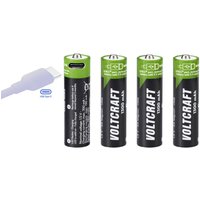 VC-AA1300USB usb-c® Akku Li-Ion 1300 mAh 1.5 v 4 St. - Voltcraft von VOLTCRAFT