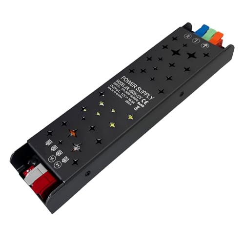 VOLTIX Netzteil 12 V XW XA dimmbar, ultradünner Transformator AC 220 V auf DC 12 V, professioneller LED-Treiber für Streifen, Adapter mit Schalter (400 W) von Voltix