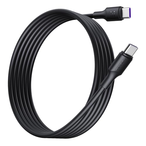 VOLTME USB C Kable 100W, TPE Ladekabel Typ-C Schnellladekabel PD 3.0 PPS Kompatibel mit iPhone 16 Pro Max 15 14 13 iPad Macbook Samsung Galaxy S24 Ultra Huawei Pixel Switch usw, 3,0m Schwarz von VOLTME
