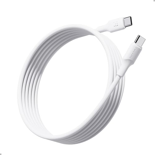 VOLTME USB C Kable 60W, TPE Ladekabel Typ-C Schnellladekabel PD 3.0 PPS Kompatibel mit iPhone 16 Pro Max 15 14 13 iPad Macbook Samsung Galaxy S24 Ultra Huawei Pixel Switch usw, 3,0m Weiß von VOLTME