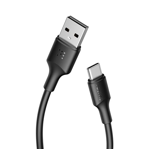 VOLTME USB C auf USB A Kable 60W, TPE Ladekabel Typ-C Datenkabel QC3.0 Kompatibel mit iPhone 16 Pro Max 15 14 13 iPad Macbook Samsung Galaxy S24 Ultra Huawei Pixel Switch usw, 1,2m Schwarz von VOLTME