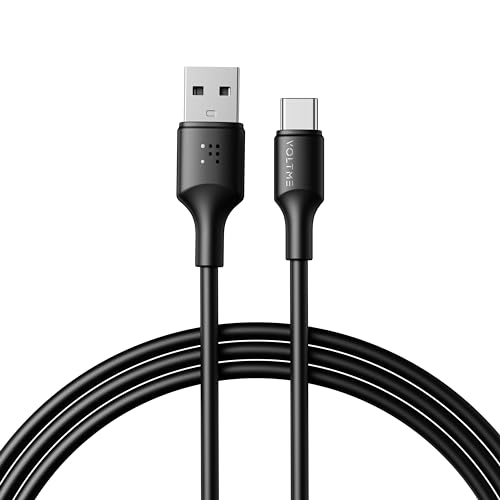 VOLTME USB C auf USB A Kable 60W, TPE Ladekabel Typ-C Datenkabel QC3.0 Kompatibel mit iPhone 16 Pro Max 15 14 13 iPad Macbook Samsung Galaxy S24 Ultra Huawei Pixel Switch usw, 2,0m Schwarz von VOLTME