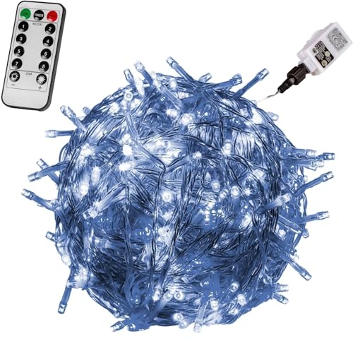VOLTRONIC LED Lichterkette, IP44, Modell- und Farbwahl, 600 LEDs, Transparentes Kabel, kaltweiß, Fernbedienung VOLTRONIC LED Lichterkette, IP44, Modell- und Farbwahl, 600 LEDs, Transparentes Kabel, kaltweiß, Fernbedienung von VOLTRONIC