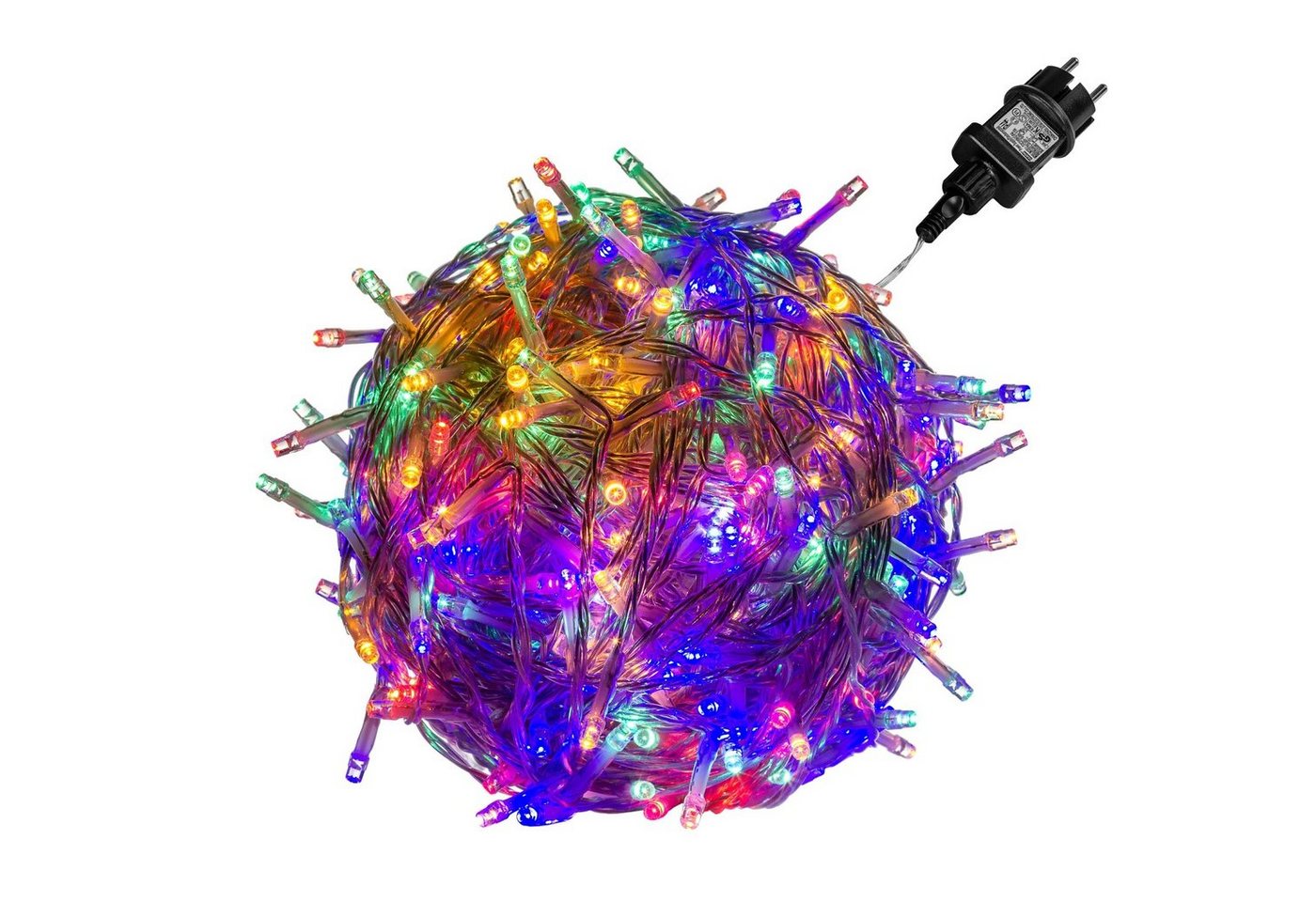 VOLTRONIC LED-Lichterkette VOLTRONIC® LED Lichterkette für innen und außen, Größenwahl: 50 - 600 LEDs, IP44, warmweiß, kaltweiß, bunt, warm/kalt von VOLTRONIC