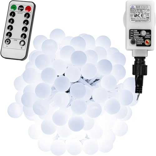 VOLTRONIC LED Partylichterkette, innen und außen, IP44, Fernbedienung, Größen- und Farbwahl, 200 LEDs, kaltweiß VOLTRONIC LED Partylichterkette, innen und außen, IP44, Fernbedienung, Größen- und Farbwahl, 200 LEDs, kaltweiß von VOLTRONIC
