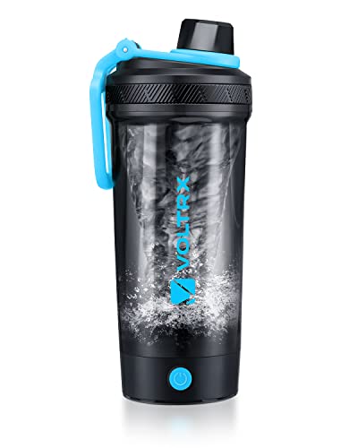VOLTRX Shaker-Flasche, Gallium USB C wiederaufladbarer elektrischer Protein-Shake-Mixer, Shaker-Becher für Protein-Shakes und Mahlzeiten-Ersatzshakes, BPA-frei, hergestellt mit Tritan, 680 ml von VOLTRX