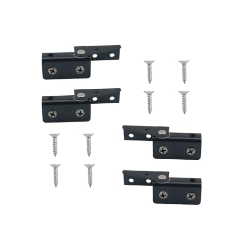 Ipager, nägel mit metallplatten, 2 Paar seitlich montierte Glastürscharnierclips ohne Öffnung aus Edelstahl Ipager, nägel mit metallplatten, 2 Paar seitlich montierte Glastürscharnierclips ohne Öffnung aus Edelstahl von VOLURE