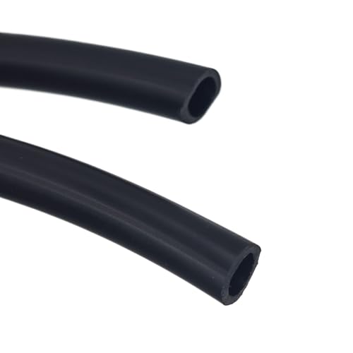 Natürliche Latex-Gummi Schlauch, FKM Hochtemperatur-Kraftstoffschlauch Schwarz 1 Meter Mehrfachgrößen Öl-Wasser-Übertragung(7x10mm) von VOLURE