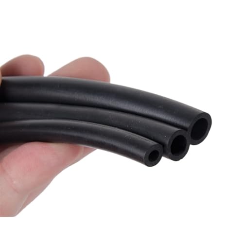 Natürliche Latex-Gummi Schlauch, FKM-Kraftstofftransferschlauch, 1 Meter, schwarz, mehrere Größen, hochtemperaturbeständig(12x16mm) von VOLURE