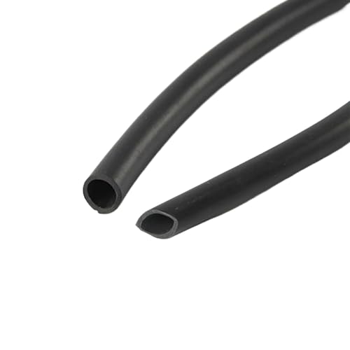 Natürliche Latex-Gummi Schlauch, Fluorkautschukschlauch for Bewässerungswasserübertragung, schwarz, mehrere Größen(5 meter 3x6mm) von VOLURE