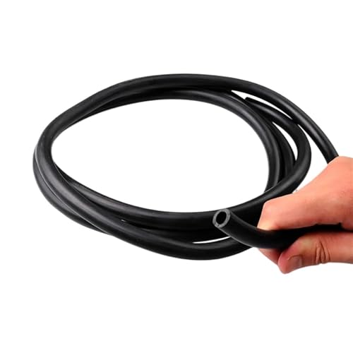 Natürliche Latex-Gummi Schlauch, Ölbeständiger FKM-Gummischlauch, 1 Meter, ID 2–32 mm, Schwarz(3x5mm) von VOLURE