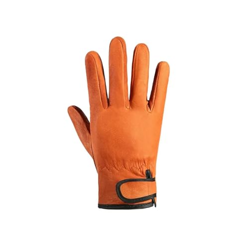 Schweißhandschuhe, Schweißerschutzhandschuhe Baumwolle Braun 23cm for Garten und Hochtemperatureinsatz(Brown New) von VOLURE